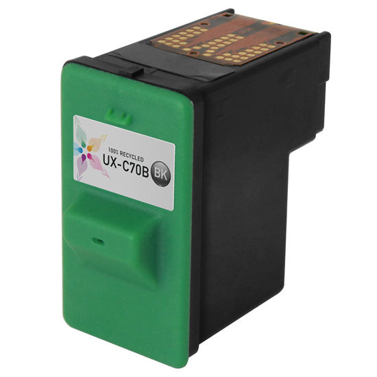 Remanufactured Sharp UX-C70B Black Ink Cartridge