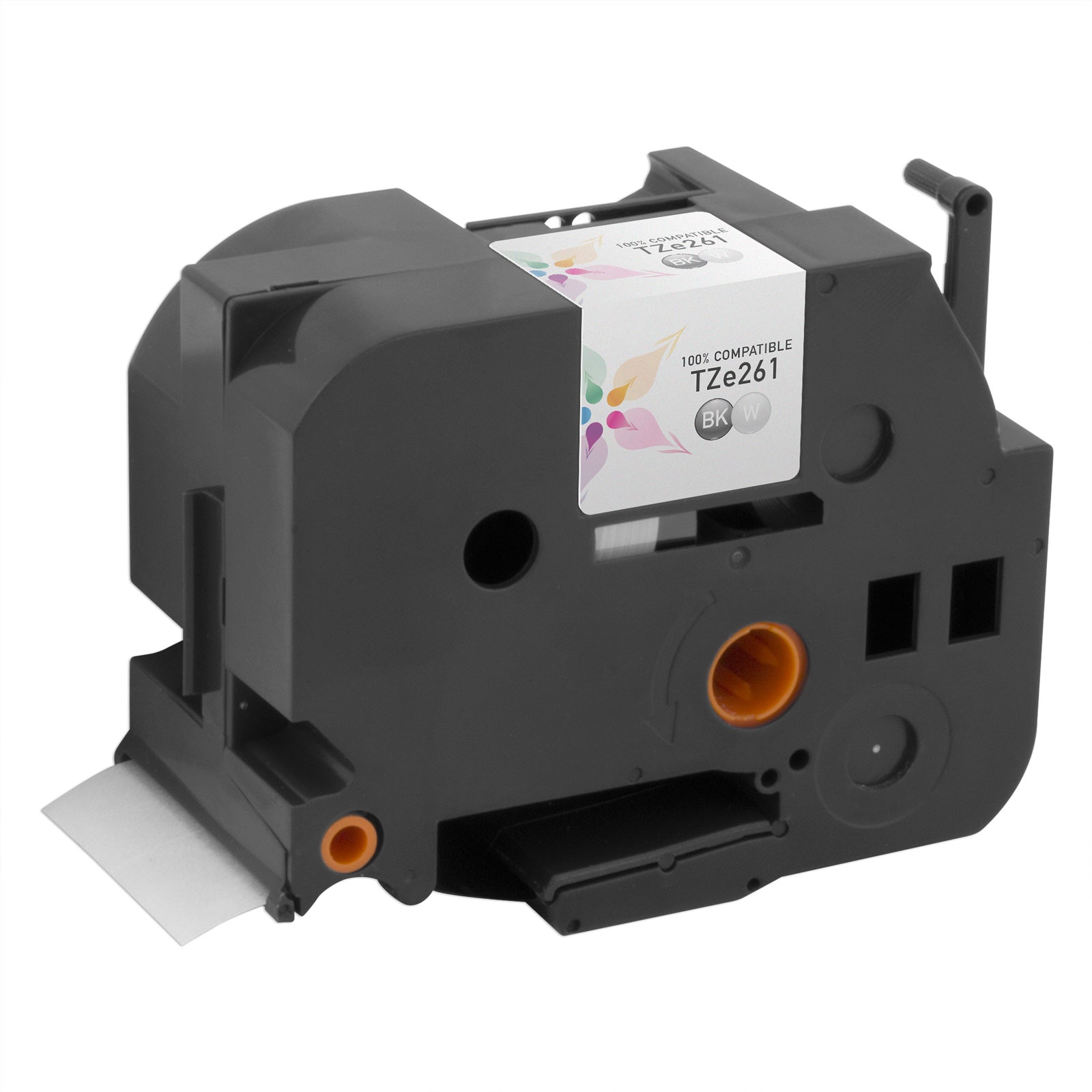 Compatible Brother TZe261 Black on White Label Tape Cartridge