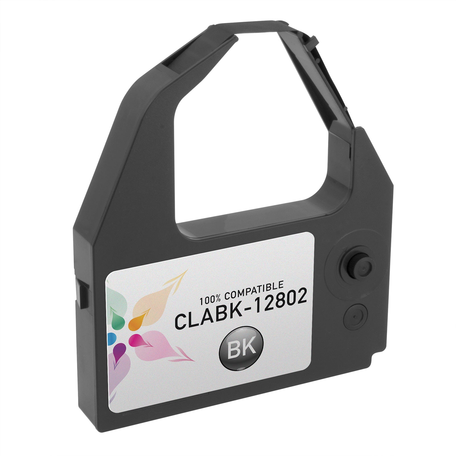 Compatible C. Itoh CLABK-12802 Black Ribbon Cartridge