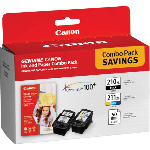 OEM Canon PG-210XL Black / CL-211XL Ink 2-Pack (700 Pages)