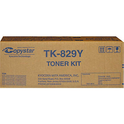 OEM CopyStar TK-829Y Yellow Toner Cartridge (7,000 Pages)