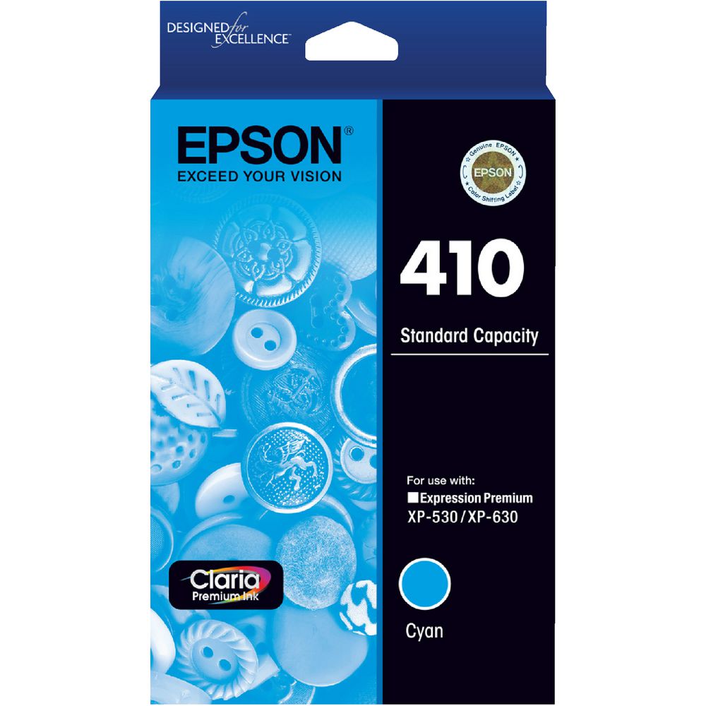OEM Epson T410220 Cyan Ink Cartridge (300 Pages)