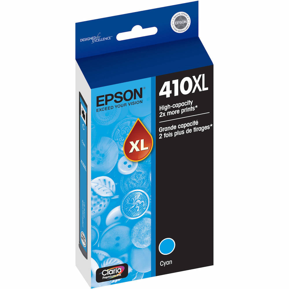 OEM Epson T410XL220 Cyan Ink Cartridge (650 Pages)