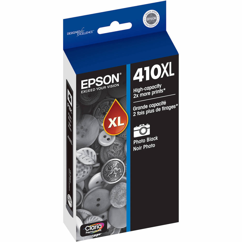 OEM Epson T410XL120 Photo Black Ink Cartridge (650 Pages)