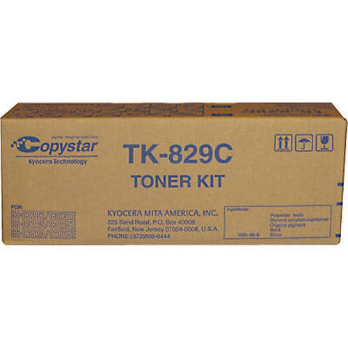 OEM CopyStar TK-829C Cyan Toner Cartridge (7,000 Pages)