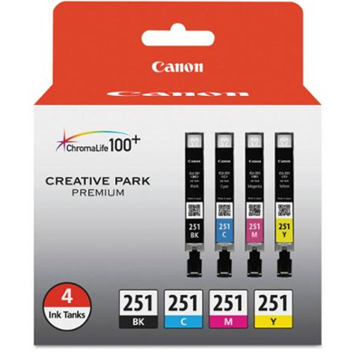 OEM Canon CLI-251 4-Color Ink Cartridge Multipack