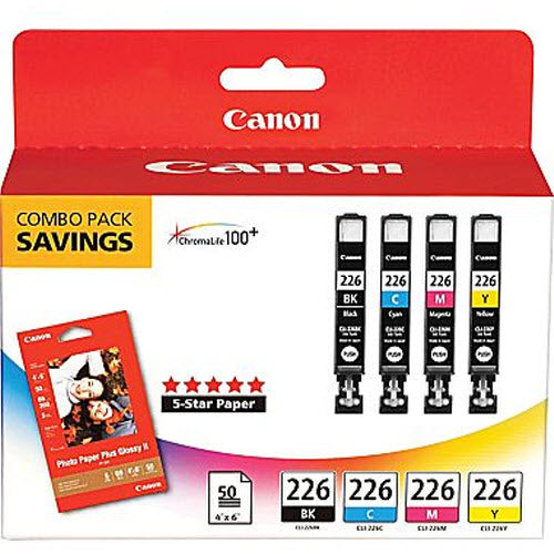 OEM Canon CLI-226 4-Color Multipack Ink Cartridge (510 Pages)