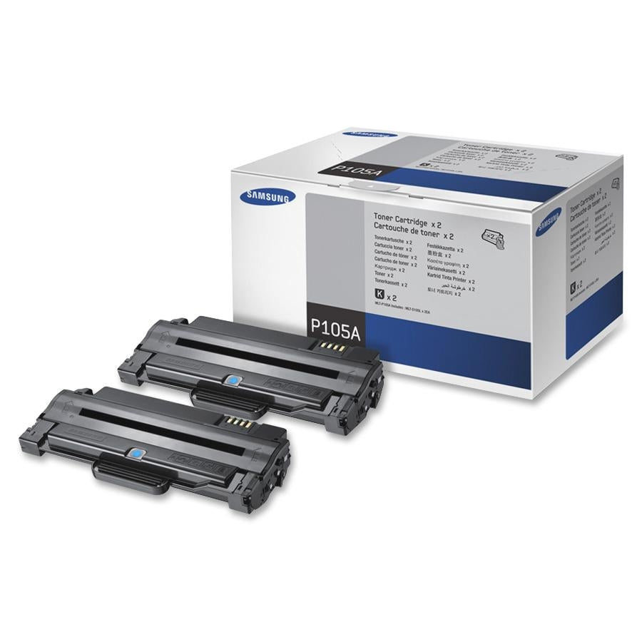 OEM Samsung P105A Black Toner Cartridge 2-Pack (5,000 Pages)