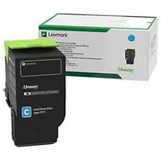 OEM Lexmark CS735 Extra HY Cyan Toner Cartridge (12,500 Pages)