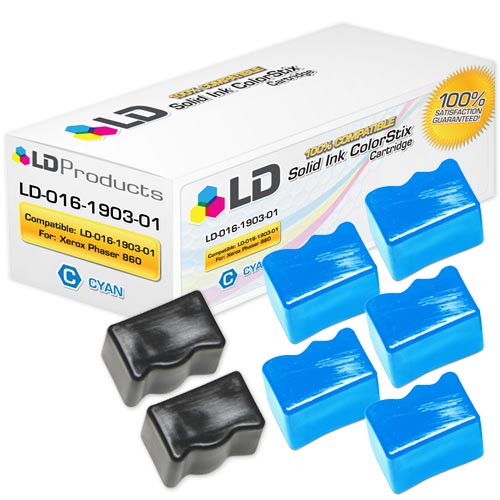 Compatible Xerox 016-1903-01 Solid Ink ColorStix II Cartridge (5 Cyan & 2 Black)