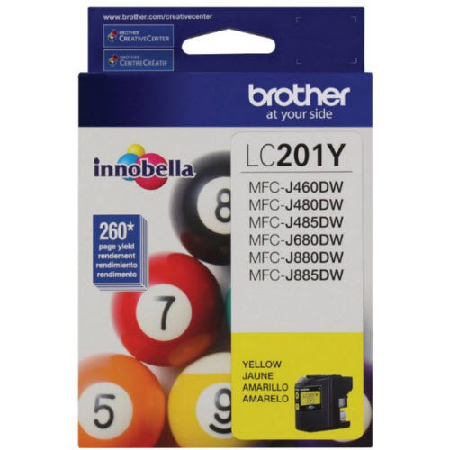 OEM Brother LC201Y Yellow Ink Cartridge