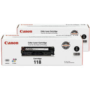 OEM Canon 118 Black Toner Cartridge (3,400 Pages) - 2 Pack