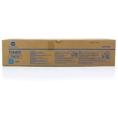 OEM Konica Minolta TN612C Cyan Toner Cartridge (25,000 Pages)