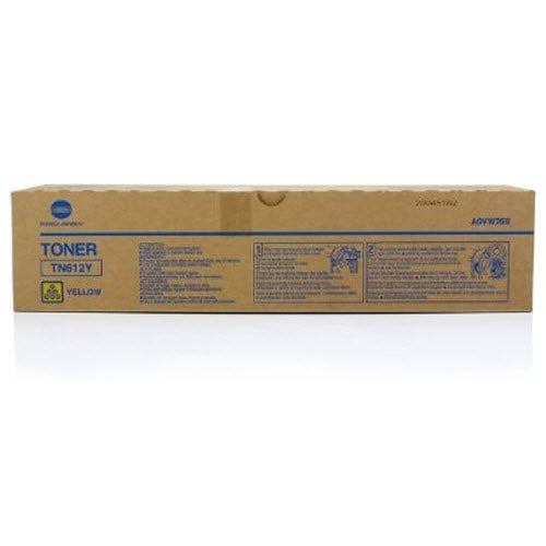 OEM Konica Minolta TN-612Y Yellow Toner Cartridge (25,000 Pages)