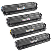 Set of 4 Remanufactured HP 307A Multi Toner Cartridges (14,300 Pages)
