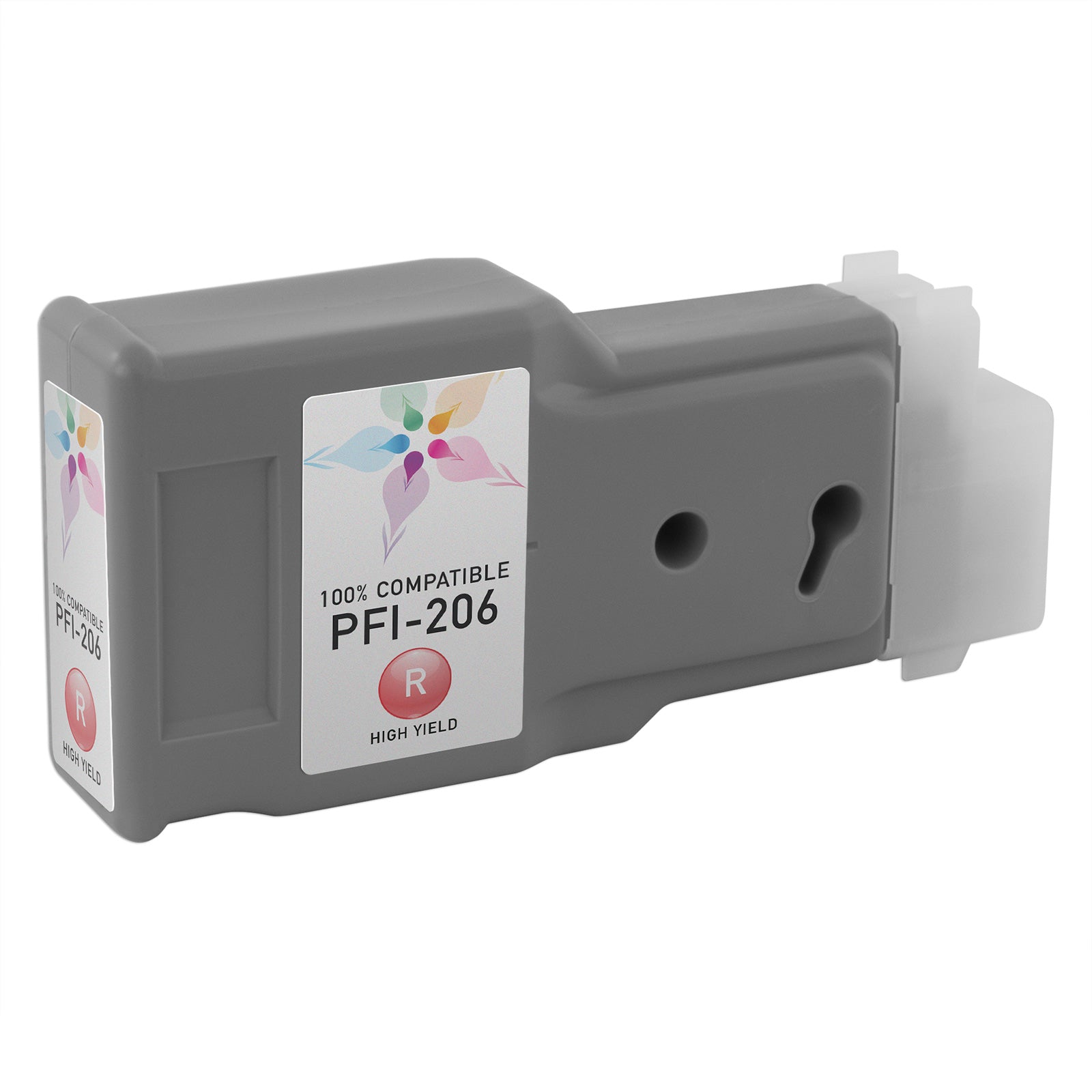 Compatible Canon PFI-206R Red Ink Cartridge
