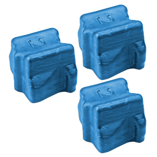 Compatible Xerox 108R00605 Cyan Solid Ink Sticks (3-Pack) (3,400 Pages)