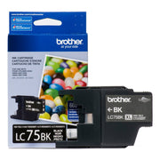 OEM Brother Innobella LC75BK High Yield Black Ink Cartridge (600 Pages)