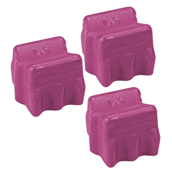 Compatible Xerox 108R00606 Magenta Ink Sticks (3 Pack) (3,400 Pages)