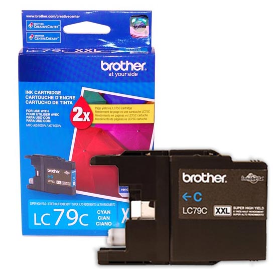 OEM Brother LC79C Cyan Ink Cartridge (1,200 Pages)