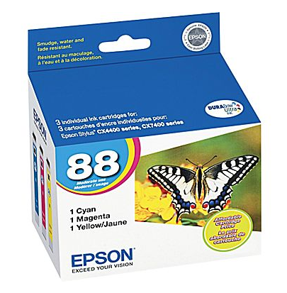 OEM Epson 88 3-Color Multipack Ink Cartridge (200 Pages)