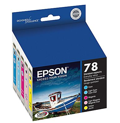 OEM Epson 78 5-Color Ink Cartridge Multipack (430 Pages)