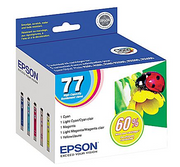 OEM Epson 77 5-Color Multipack Ink Cartridge (860 Pages)