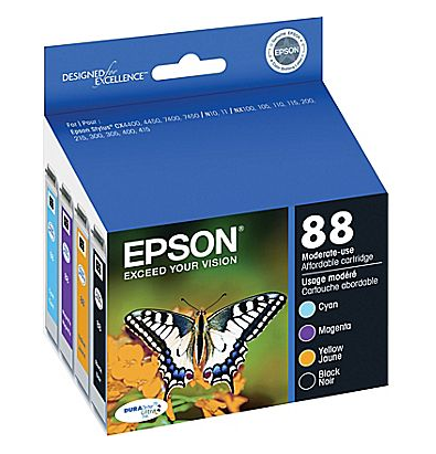 OEM Epson 88 4-Color Multipack Ink Cartridge (650 Pages)