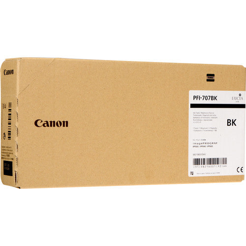 OEM Canon PFI-707BK Black Ink Cartridge