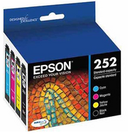 OEM Epson 252 4-Color Multipack Ink Cartridge (650 Pages)