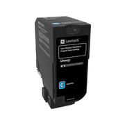 OEM Lexmark 74C1SC0 Cyan Toner Cartridge (7,000 Pages)