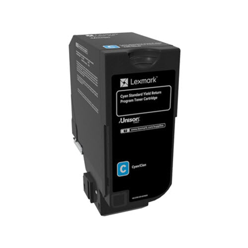 OEM Lexmark 74C1SC0 Cyan Toner Cartridge (7,000 Pages)
