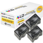 Compatible Xerox 016-1902-01 Black Solid Ink ColorStix II Cartridge (3 Pack)