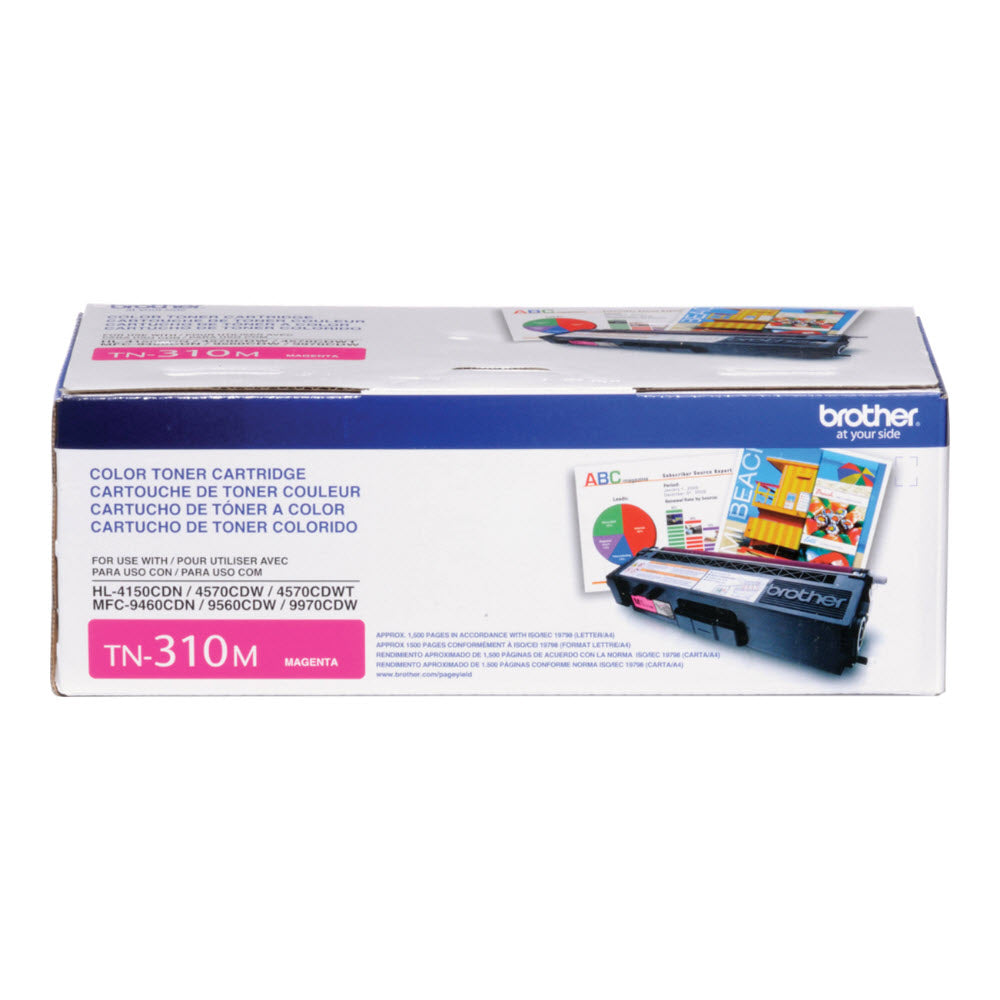 OEM Brother TN310M Standard Yield Magenta Laser Toner Cartridge (1,500 Pages)