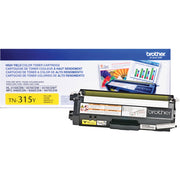 OEM Brother TN315Y High Yield Yellow Laser Toner Cartridge (3,500 Pages)