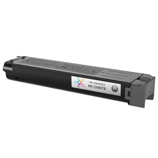 Compatible Sharp MX-C40NTB Black Toner Cartridge (10,000 Pages)