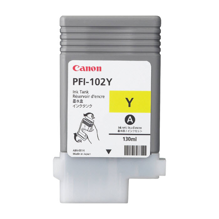 OEM Canon 0898B001AA (PFI-102Y) Yellow Ink Cartridge
