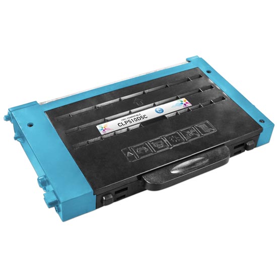 Remanufactured Samsung CLP-510D5C Cyan Laser Toner Cartridge (5,000 Pages)