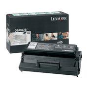 OEM Lexmark 08A0478 Black Laser Toner Cartridge (6,000 Pages)