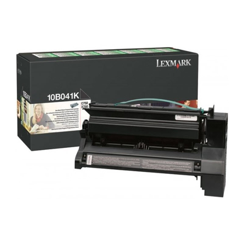 OEM Lexmark 10B041K Black Laser Toner Cartridge (6,000 Pages)