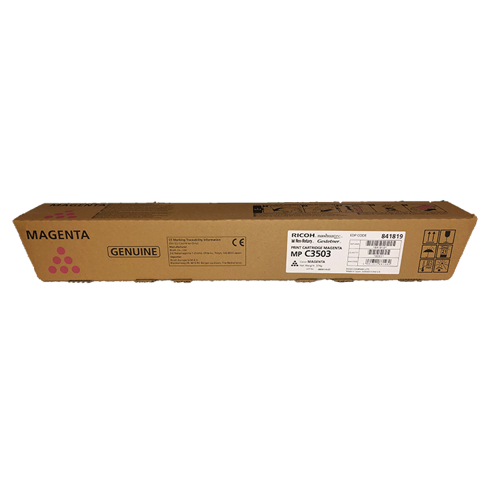 OEM Ricoh 841819 Magenta Toner Cartridge (18,000 Pages)