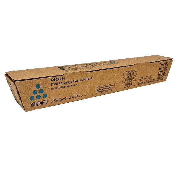 OEM Ricoh 842553 Cyan High Yield Toner Cartridge (19,000 Pages)
