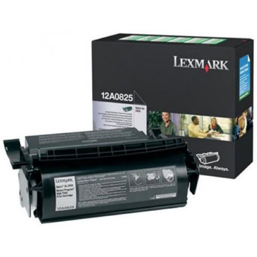 OEM Lexmark 12A0825 Black Toner Cartridge (23,000 Pages)