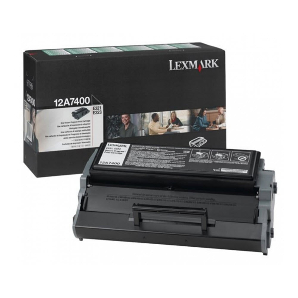 OEM Lexmark 12A7400 Black Toner Cartridge (3,000 Pages)