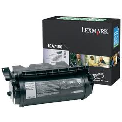 OEM Lexmark 12A7460 Black Laser Toner Cartridge (5,000 Pages)