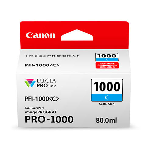 OEM Canon PFI-1000 Cyan Ink Cartridge