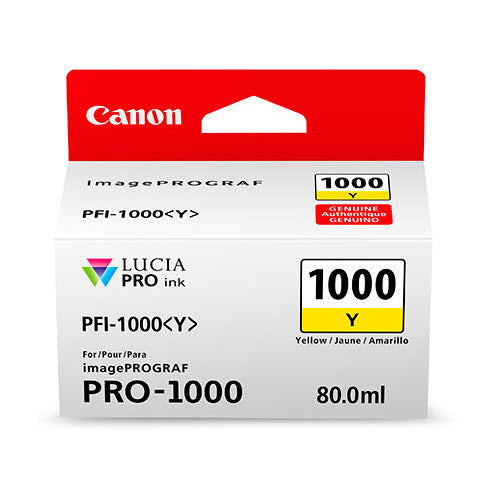 OEM Canon PFI-1000 Yellow Ink Cartridge