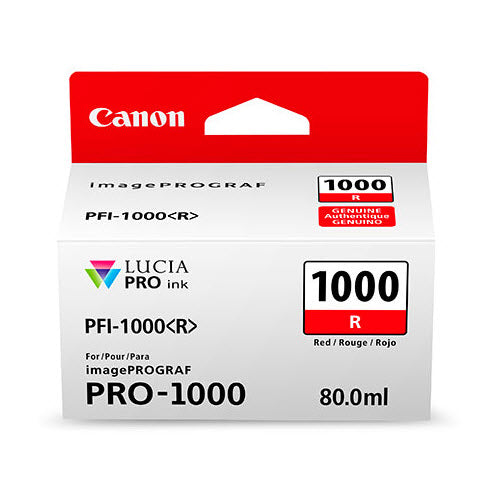 OEM Canon PFI-1000 Red Ink Cartridge