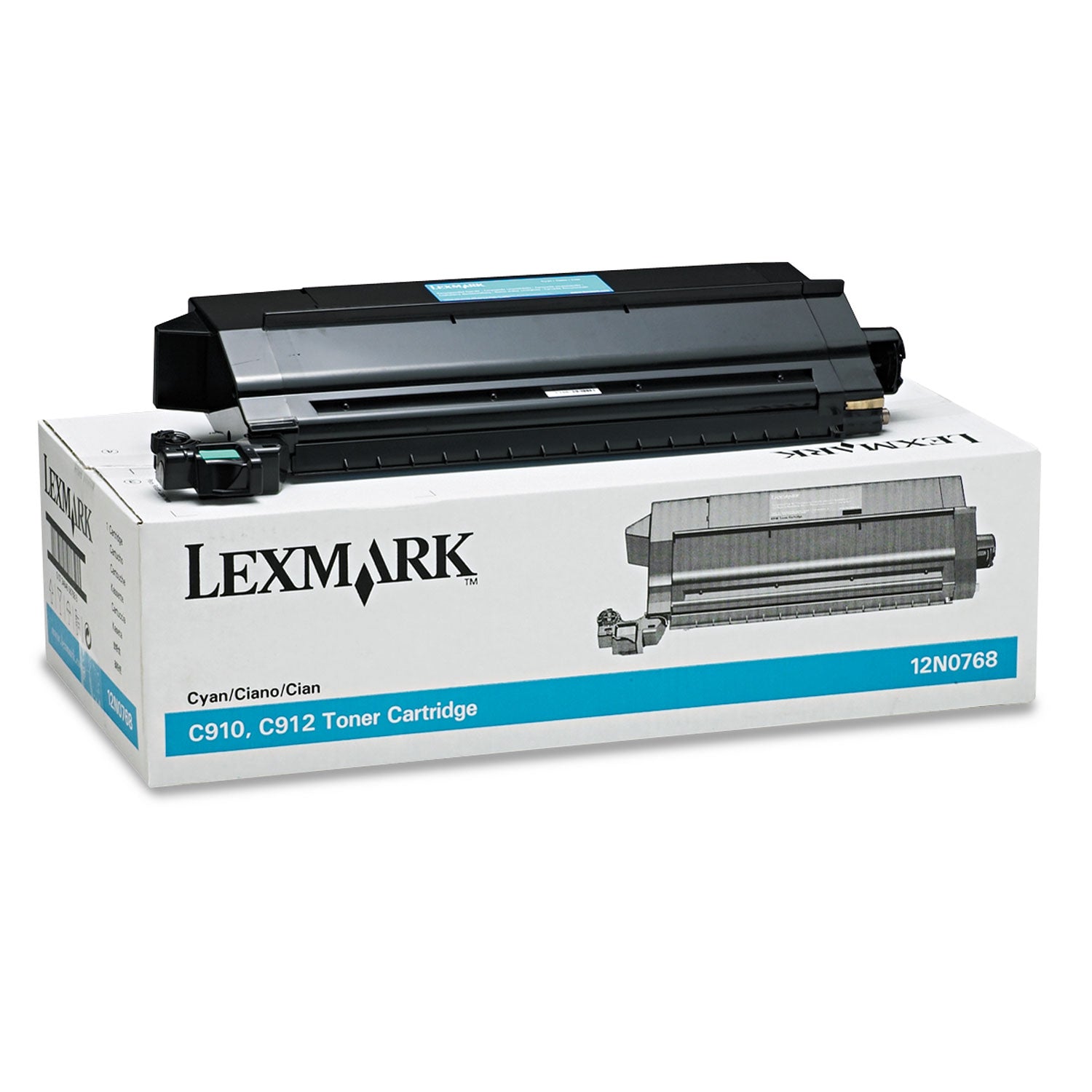 OEM Lexmark 12N0768 Cyan Toner Cartridge (14,000 Pages)