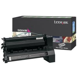 OEM Lexmark 15G041M Magenta Laser Toner Cartridge (6,000 Pages)